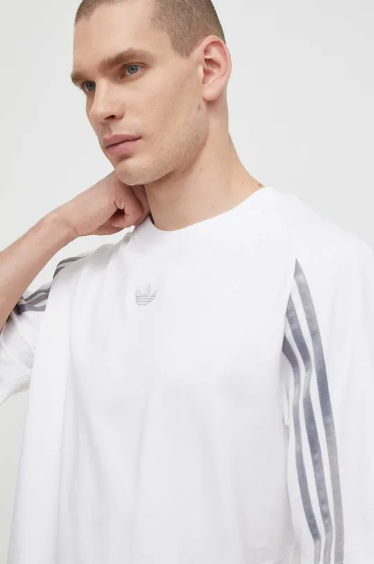 fehér adidas Originals pamut póló Fashion Raglan Cutline