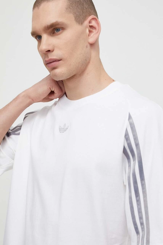 λευκό Βαμβακερό μπλουζάκι adidas Originals Fashion Raglan Cutline