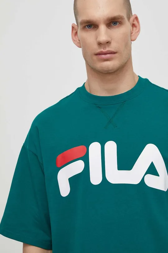 zielony Fila t-shirt Lowell Męski