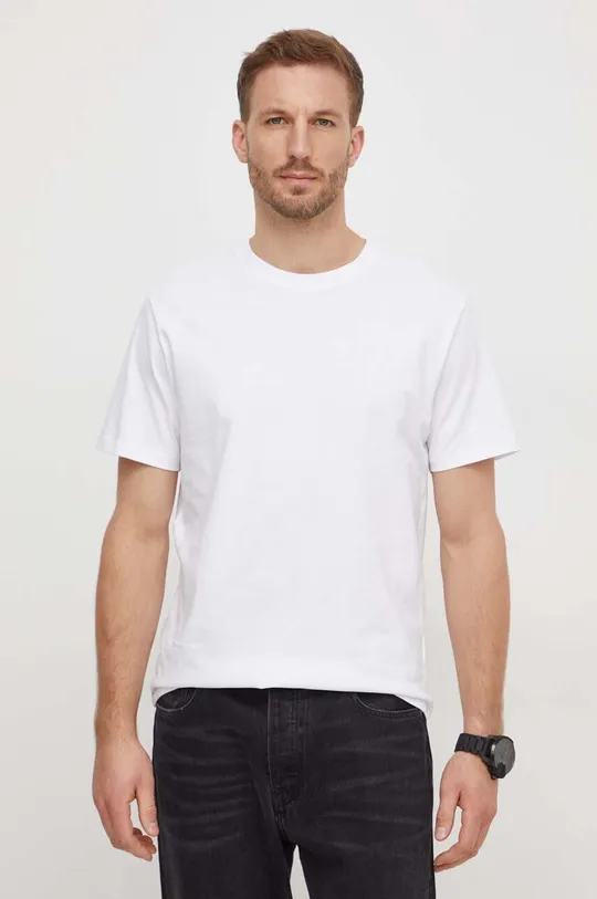 λευκό Βαμβακερό μπλουζάκι Pepe Jeans Connor CONNOR Ανδρικά
