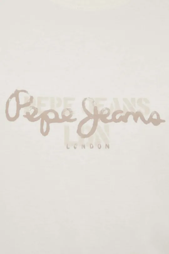beige Pepe Jeans t-shirt in cotone Chris
