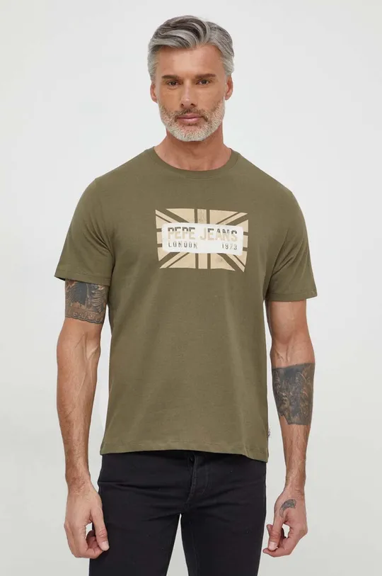 verde Pepe Jeans t-shirt in cotone Uomo