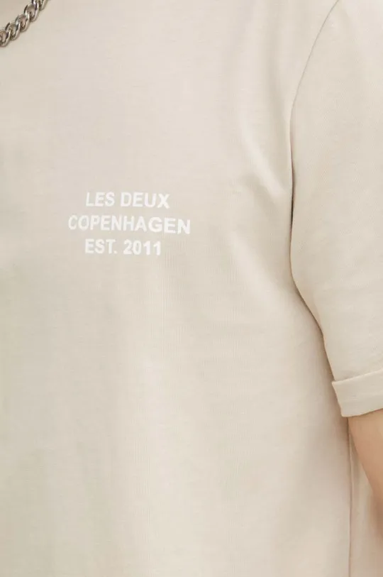 Bombažna kratka majica Les Deux Moški