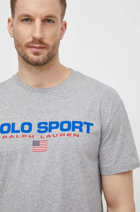 szary Polo Ralph Lauren t-shirt bawełniany
