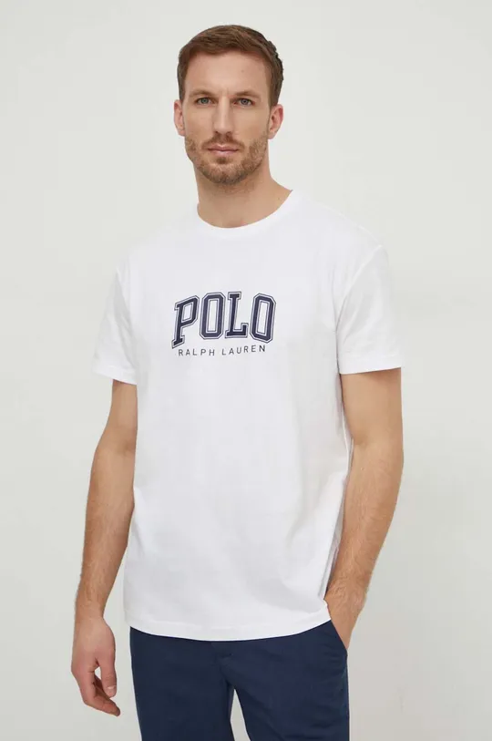 fehér Polo Ralph Lauren pamut póló