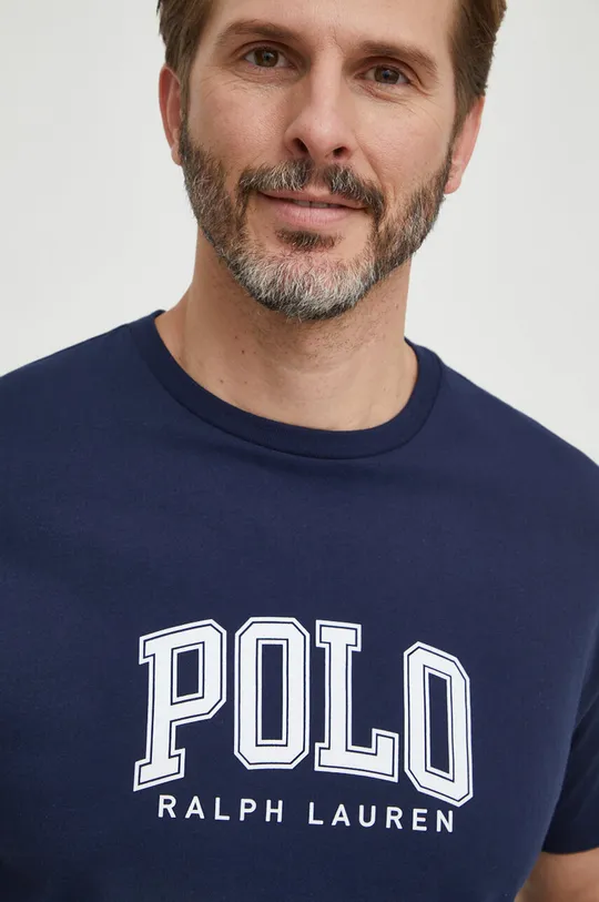 tmavomodrá Bavlnené tričko Polo Ralph Lauren Pánsky
