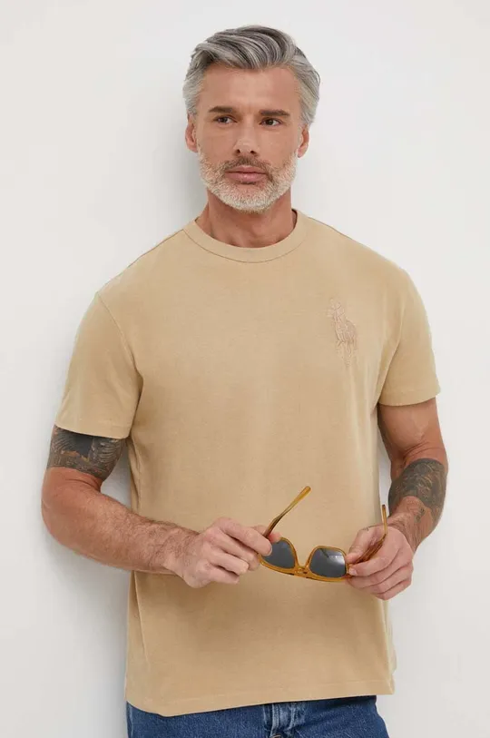 Polo Ralph Lauren t-shirt in cotone beige