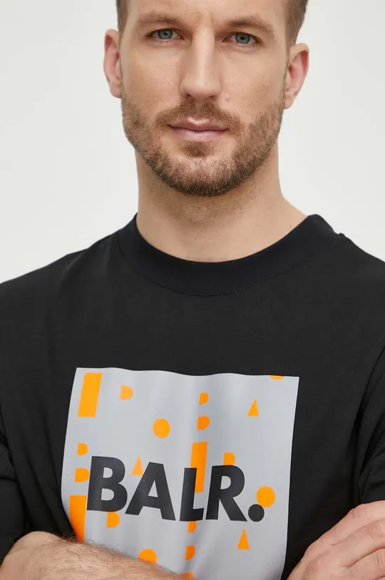 czarny BALR. t-shirt bawełniany