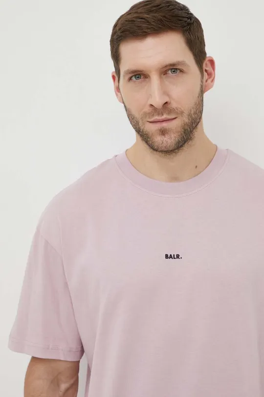 розовый Хлопковая футболка BALR.