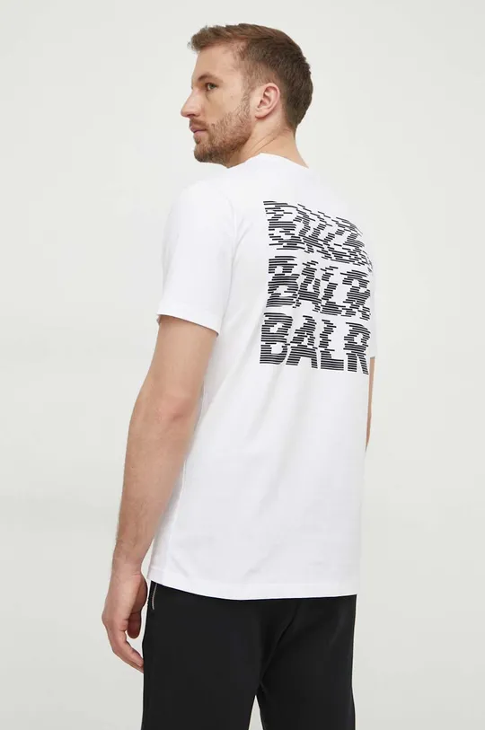 biały BALR. t-shirt bawełniany BALR. Glitch Męski