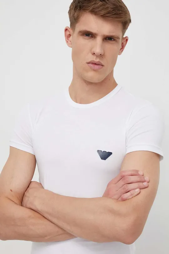 fehér Emporio Armani Underwear póló otthoni viseletre Férfi