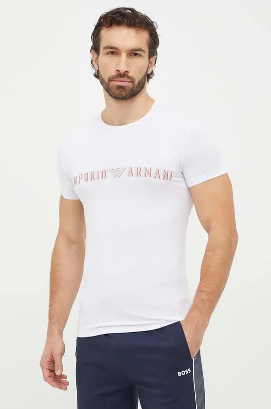 fehér Emporio Armani Underwear póló otthoni viseletre Férfi