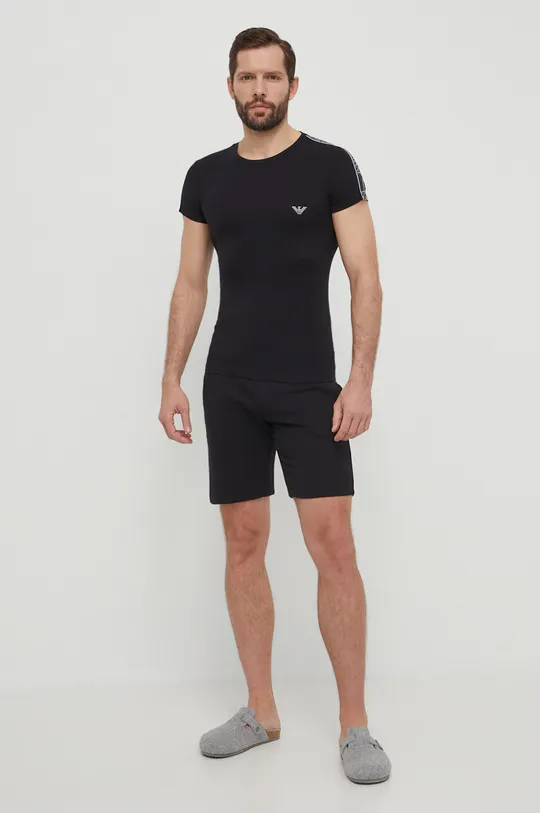 Μπλουζάκι lounge Emporio Armani Underwear 0 μαύρο