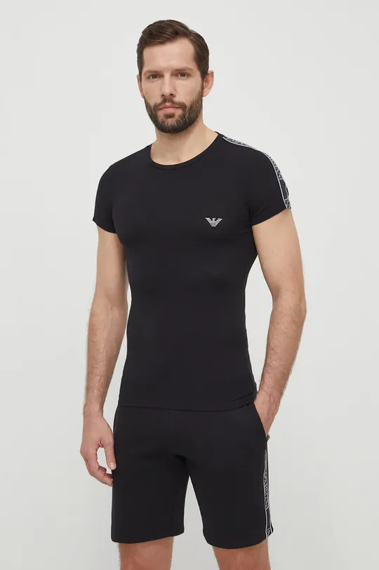 μαύρο Μπλουζάκι lounge Emporio Armani Underwear 0