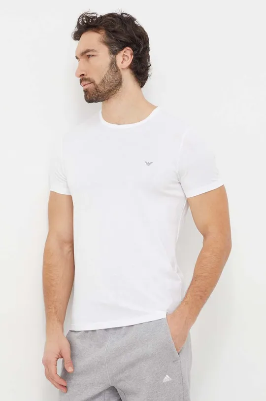 Emporio Armani Underwear t-shirt lounge in cotone pacco da 2 nero