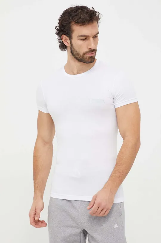 λευκό Μπλουζάκι lounge Emporio Armani Underwear 2-pack Ανδρικά