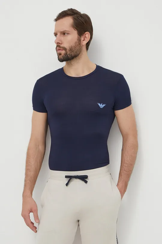 mornarsko plava Homewear majica kratkih rukava Emporio Armani Underwear 2-pack