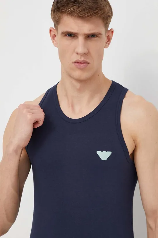 mornarsko plava Homewear top Emporio Armani Underwear Muški