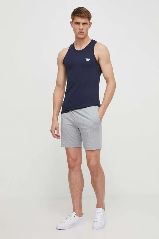 Homewear top Emporio Armani Underwear mornarsko plava