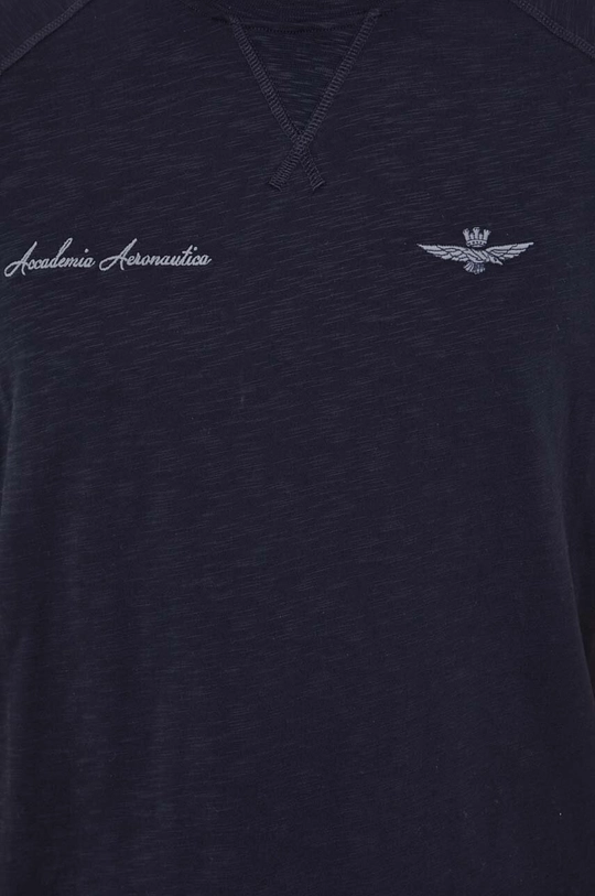 granatowy Aeronautica Militare t-shirt bawełniany