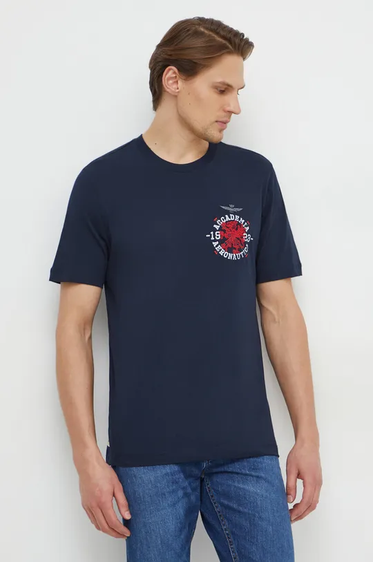 blu navy Aeronautica Militare t-shirt in cotone