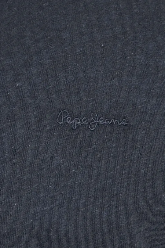 Kratka majica s primesjo lanu Pepe Jeans Moški