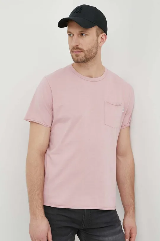 rózsaszín Pepe Jeans pamut póló Single Carrinson
