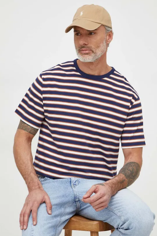 mornarsko plava Pamučna majica Pepe Jeans Callixto Muški