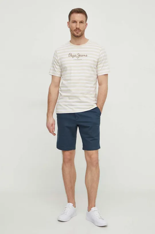 Pepe Jeans t-shirt in cotone beige