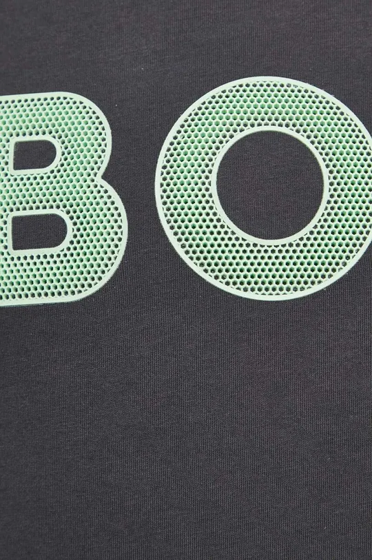 γκρί Βαμβακερό μπλουζάκι Boss Green