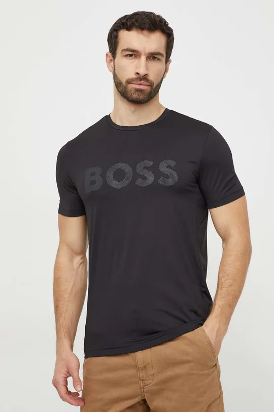 czarny Boss Green t-shirt Męski