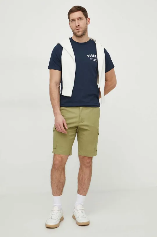 Barbour t-shirt in cotone blu navy