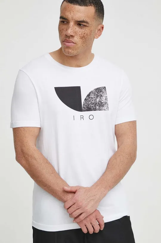 λευκό Βαμβακερό μπλουζάκι IRO Ανδρικά