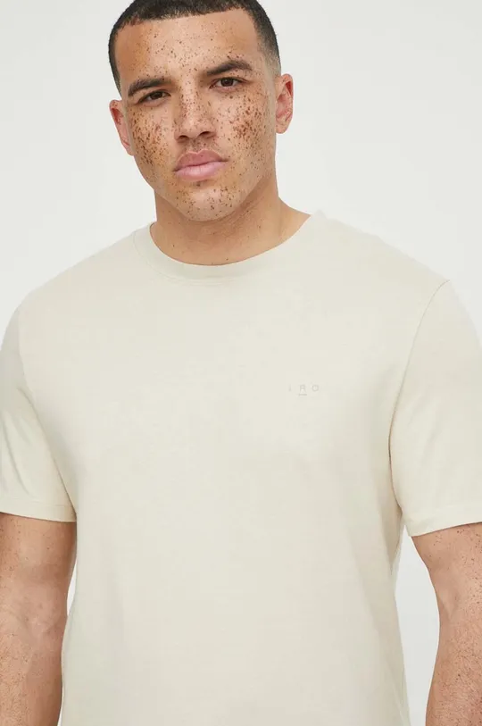 beżowy IRO t-shirt bawełniany