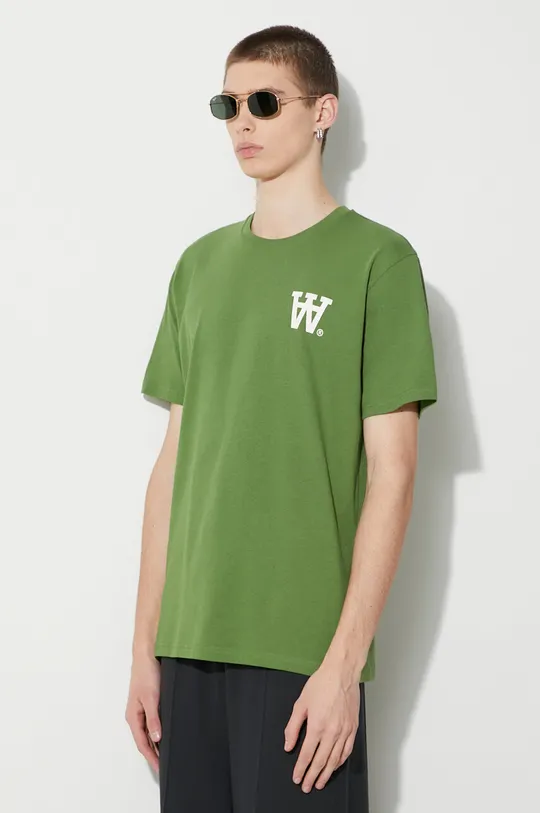 зелёный Хлопковая футболка Wood Wood Ace AA Logo