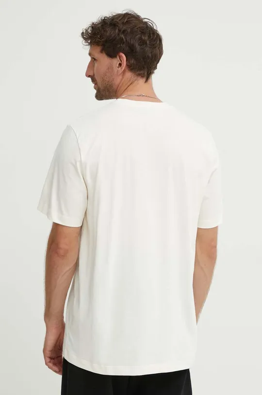 MSGM t-shirt bawełniany beżowy