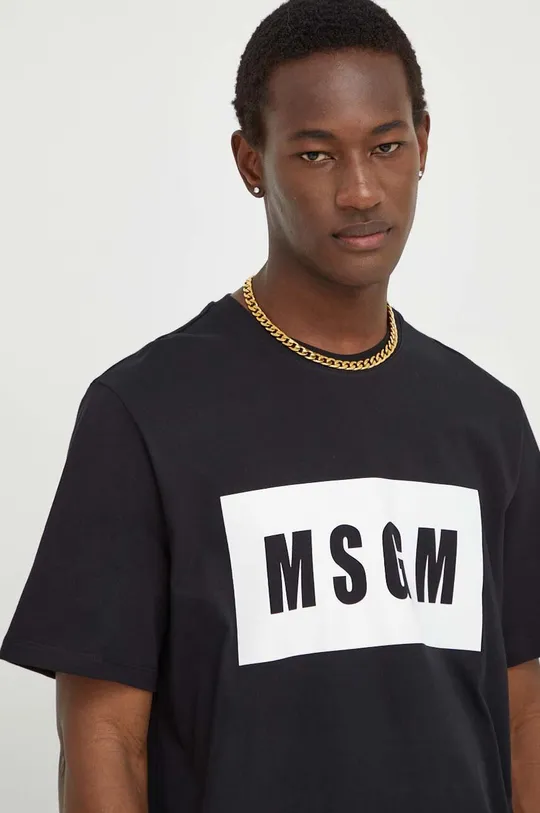 чорний Бавовняна футболка MSGM