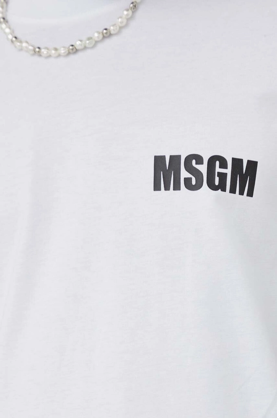 Βαμβακερό μπλουζάκι MSGM Ανδρικά