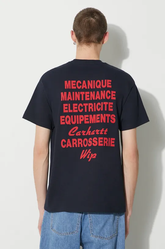Carhartt WIP cotton t-shirt S/S Mechanics T-Shirt navy