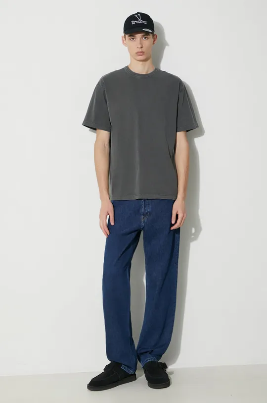 Carhartt WIP cotton t-shirt S/S Taos T-Shirt gray