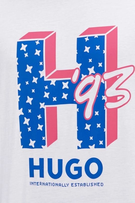 Hugo Blue t-shirt bawełniany Męski