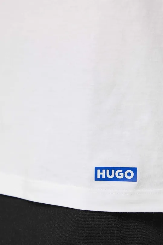 Βαμβακερό μπλουζάκι Hugo Blue 3-pack Ανδρικά
