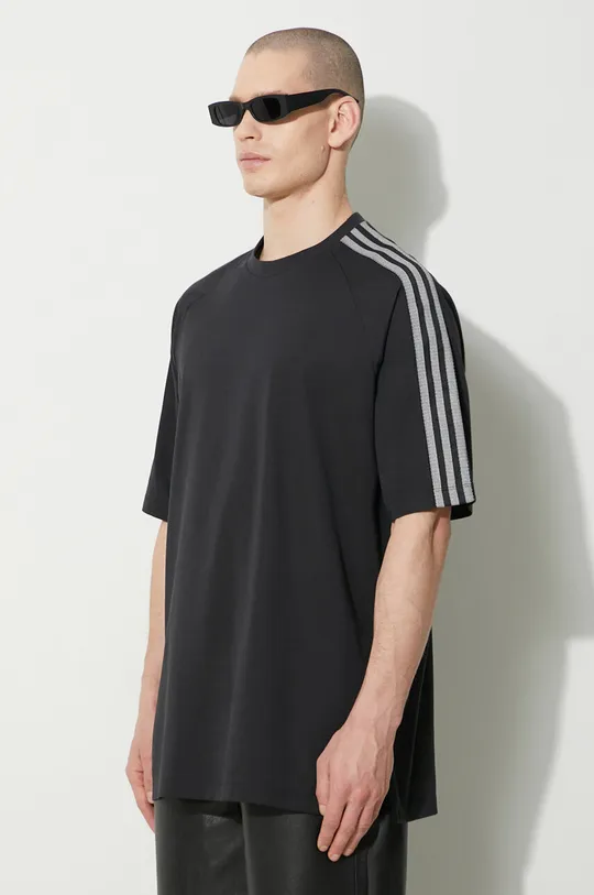 black Y-3 t-shirt 3-Stripes Short Sleeve Tee