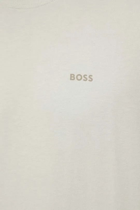 бежевый Хлопковая футболка Boss Orange