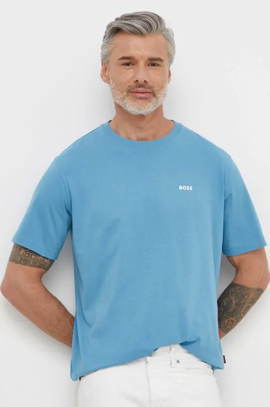 Boss Orange t-shirt in cotone blu