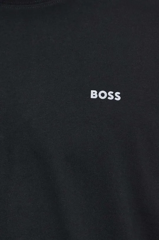 črna Bombažna kratka majica Boss Orange
