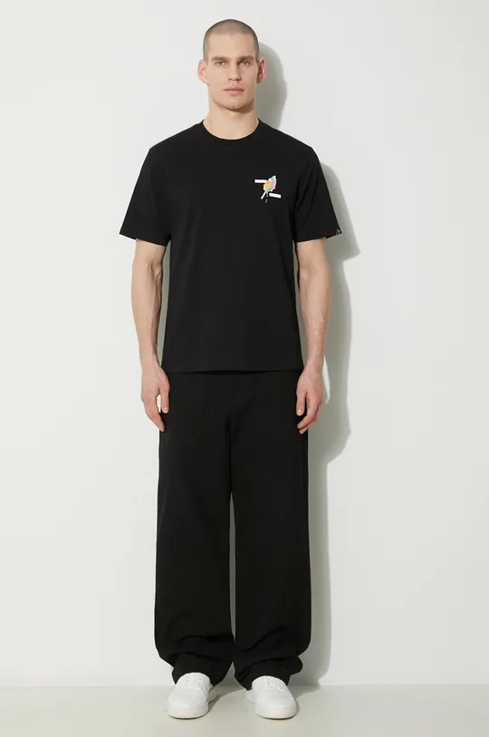 Filling Pieces t-shirt in cotone nero
