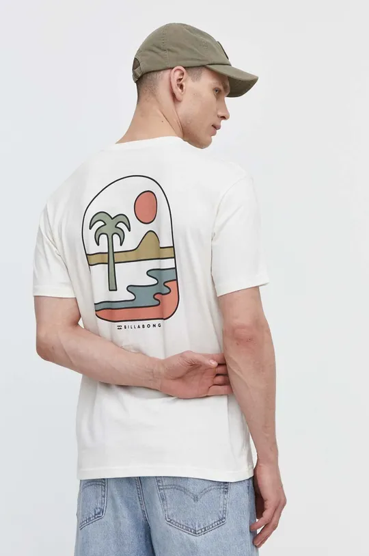 beżowy Billabong t-shirt bawełniany Adventure Division Męski