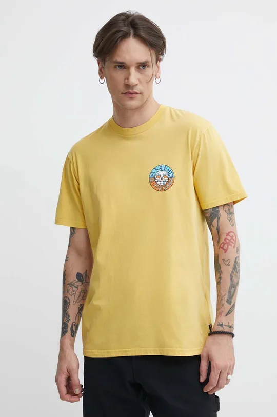 žltá Bavlnené tričko Billabong