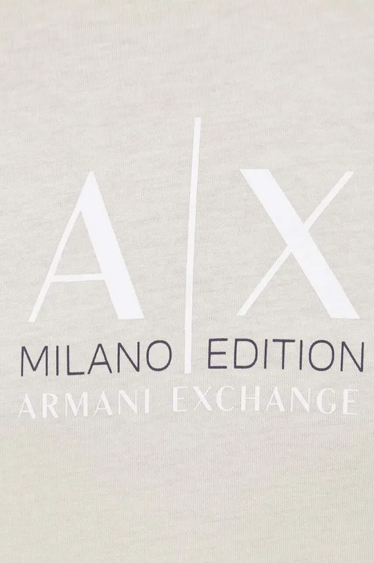 béžová Bavlnené tričko Armani Exchange
